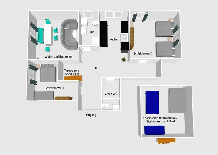 Апартаменты Mitte - 2 Parkplaetze - Koselig *